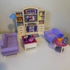 Vintage 2002 Barbie Living in Style Living Room Play Set #67553 NEAR COMPLETE