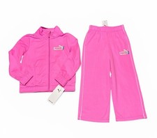 Puma Girls Bright Pink Zip Jacket and Track Pants Size 12 Months