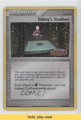 Sidney's Stadium Reverse Foil Pokemon EX Power Keepers #82 2007 READ 0j5