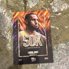Topps 2025 Topps Now LeBron James 50K Career Points #12 Los Angeles Lakers