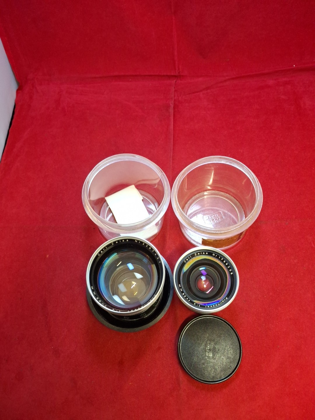 Vintage Carl Zeiss Pro-Tessar 85mm f/4 Contaflex  Lens Bundle D3 