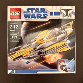 LEGO Star Wars 7669 Anakin's Jedi Starfighter Ship Set Box Manual NO MINIFIGURES