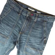 Wrangler Jeans Blue Kids 14 Regular Slim Fit Denim Utility Carpenter Style