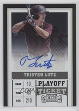 2017 Panini Contenders Draft Picks Playoff Ticket 13/15 Tristen Lutz Auto 8k4