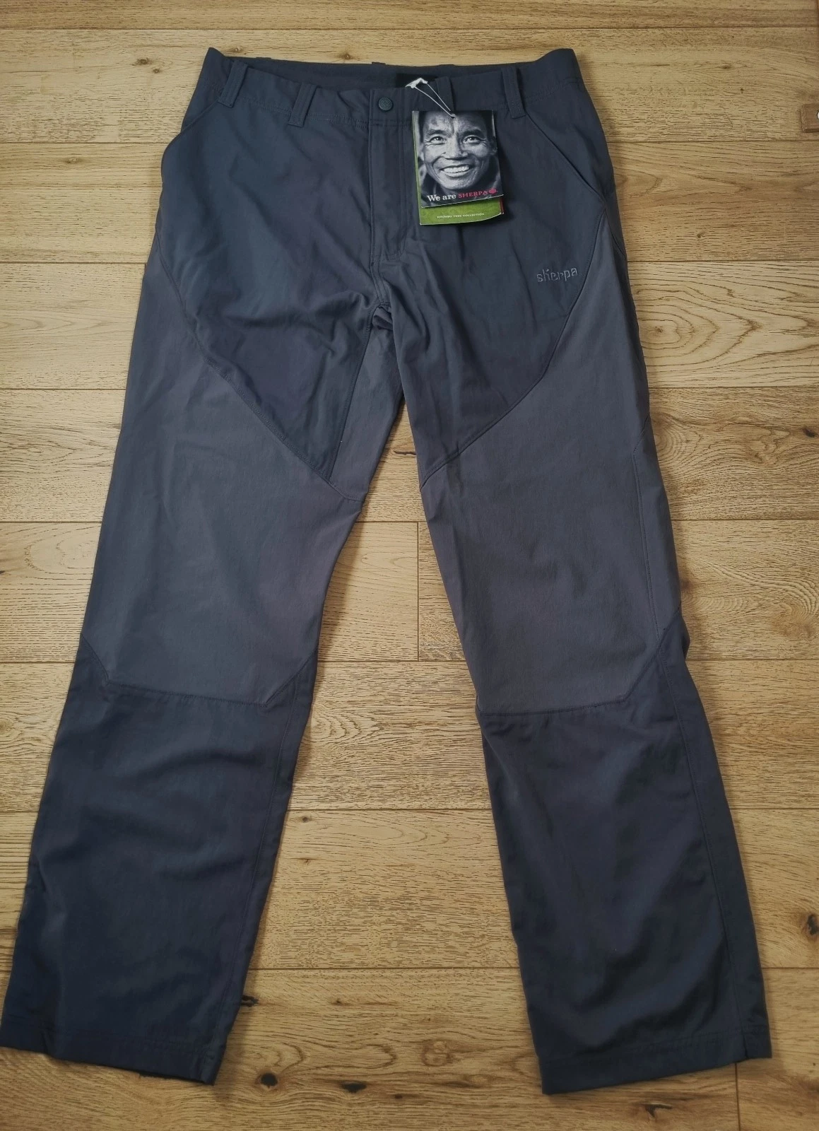 Shepra Men Walking Trousers Khmbu Trek Size 34 Brand New with Tags Dark Grey