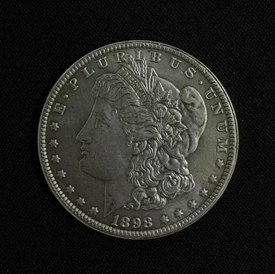 1898年 米ドル 99.9% シルバー  本物 1898 年摩根美元硬币(1878-1921) | eBay
