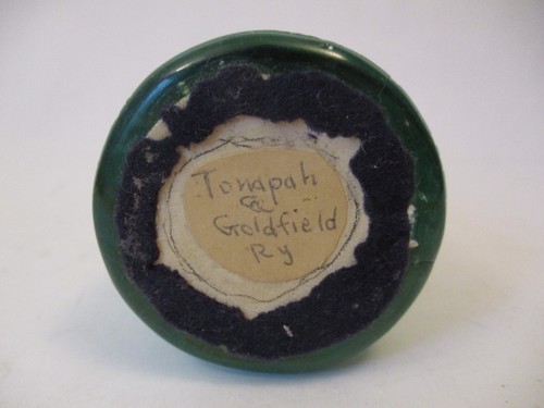 Antique Vintage Blue Glass Insulator Brookfield New York Tonopah and Goldfield - Picture 8 of 9