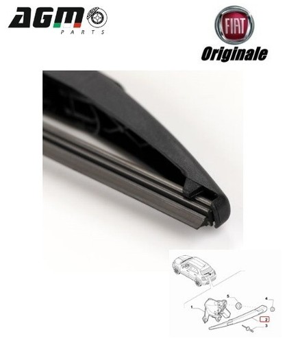 BRACCIO TERGITORE TERGICRISTALLO LUNOTTO ORIGINALE FIAT 500X RENEGADE 52078899 - Foto 5 di 7