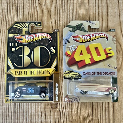 NEW Hot Wheels Cars Of Decades '30s Neet Streeter #4/32 40s  49 Merc #7/32 2011