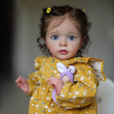 60CM Reborn Toddler Girl Missy 3D Skin Multiple Layers Painting Visible Veins