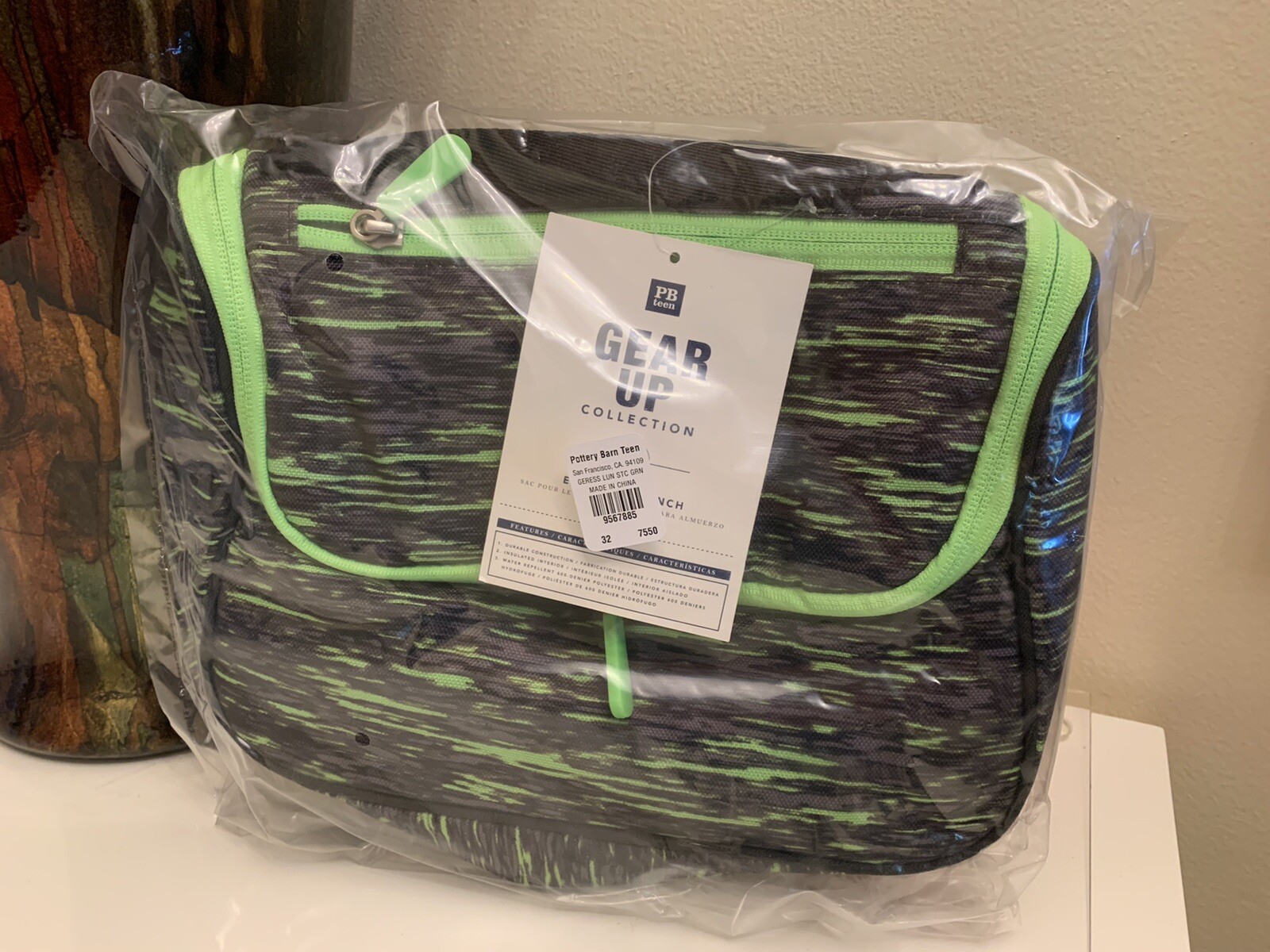 PONY Borsa pranzo scuola ceramica fienile ragazzo attrezzatura disney viaggio vacanza spazio regalo.