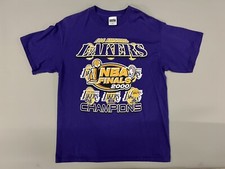 2000 NBA Los Angeles Lakers LA Finals Champions VTG Graphic Shirt Mens Size L