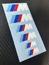 6 M Logo Decal Sticker Vinyl Caliper Brake Heat Resistant Beemer Choose Color M