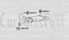 EXPG6049 Échappement Arrière Boite Peugeot 306 1.8 Essence Break 02/1998 À