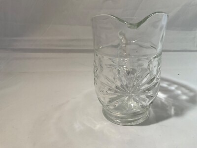 Anchor Hocking Prescut Star of David Small 5 1/2  Pitcher -B40