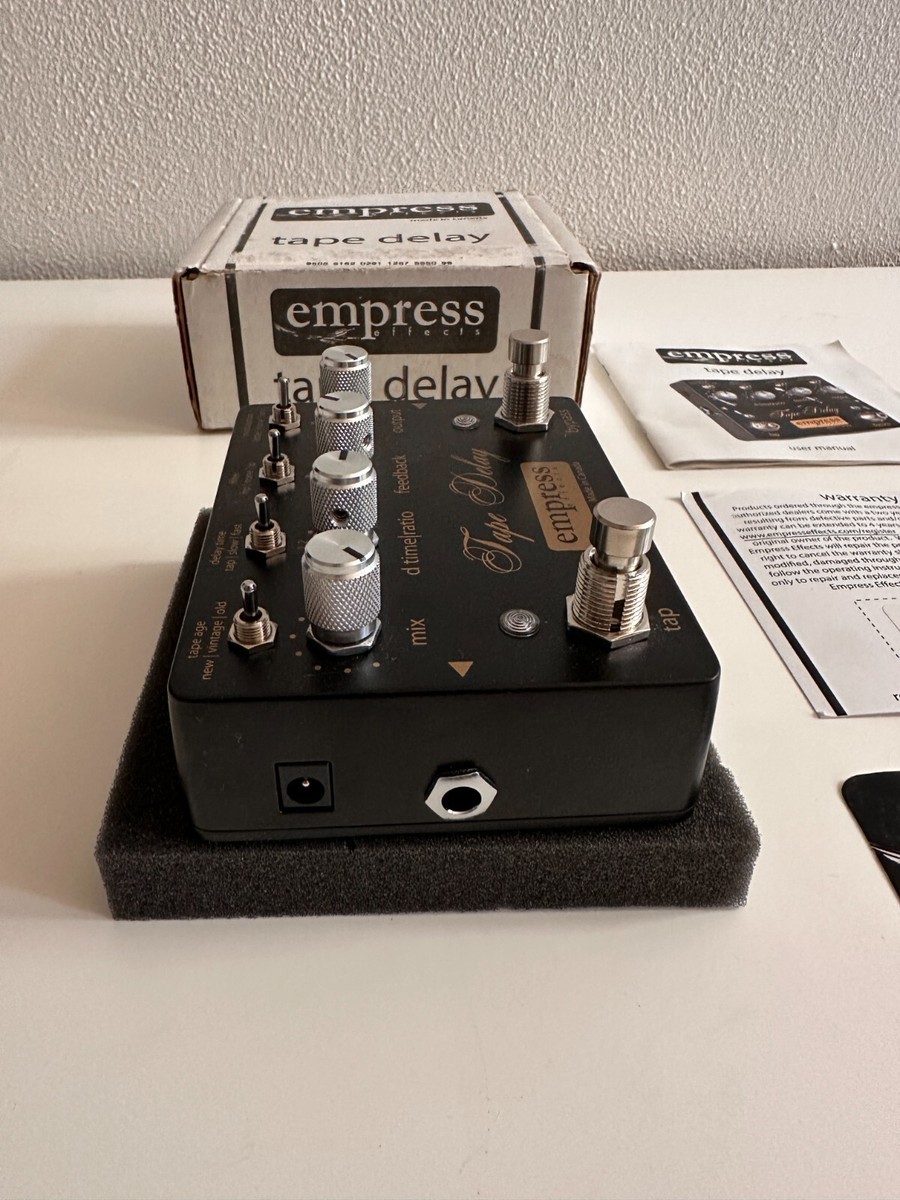 Empress Tape Delay True Bypass Trails Analog Dry Guitar Effects