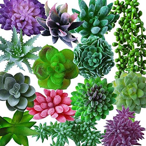 14 Pcs Fake Succulents Plants Artificial Succulents Assorted Faux Succulents  ... | eBay
