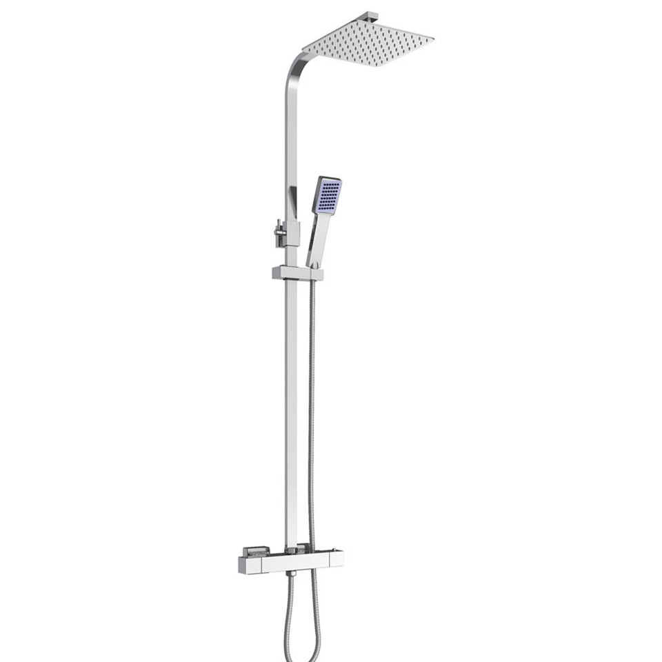 Thermostatic Shower Mixer Valve 400mm Over Head with Handshower Set Home/Gym UK - Image 2 of 4