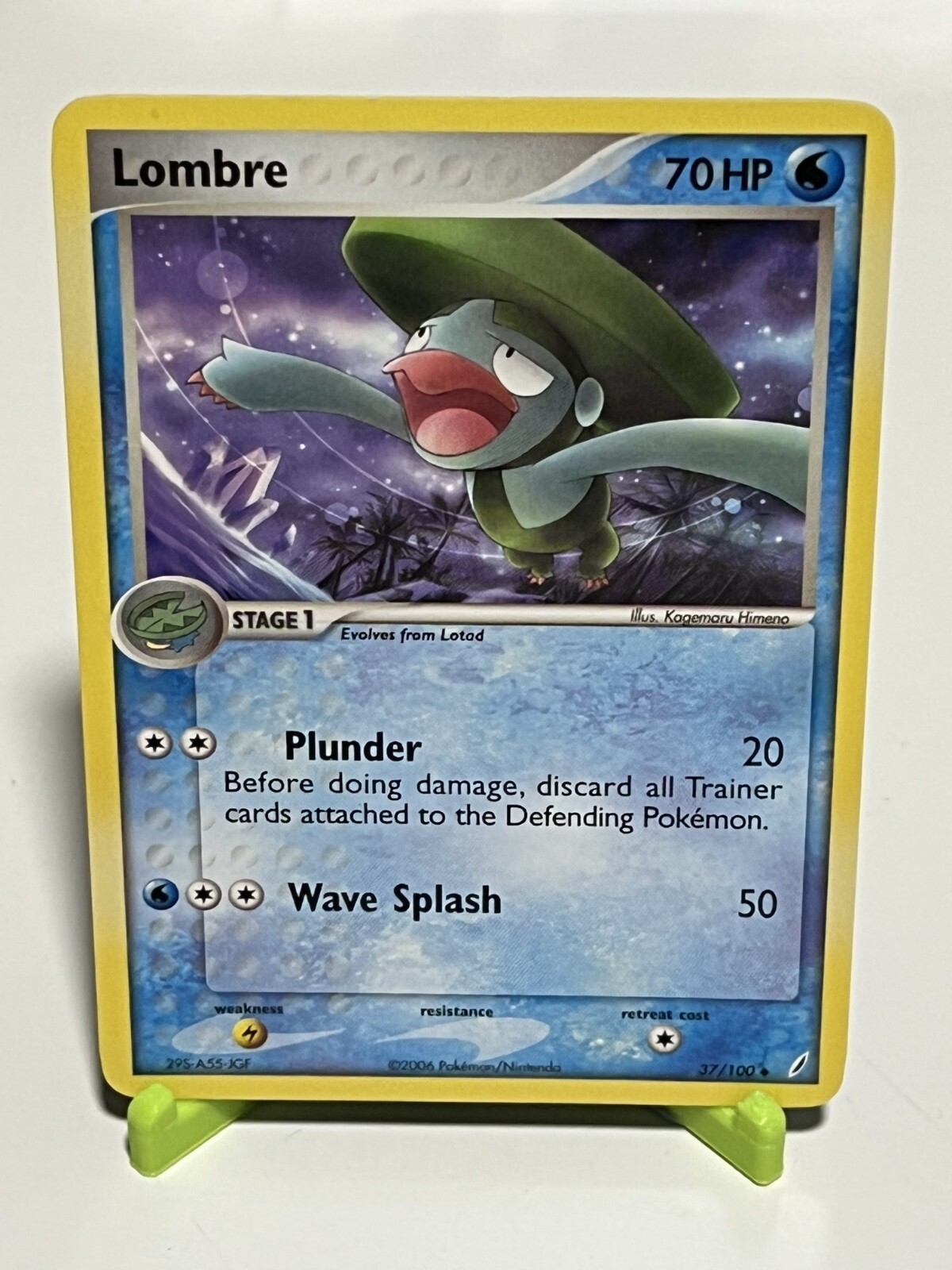 Pokemon Lombre 37/100 Crystal Guardians Uncommon NM Condition