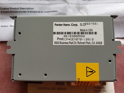 Universal Instruments 46552203 Controller Servo Parker OEM-070 