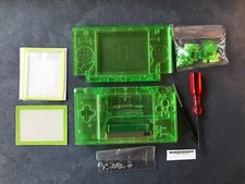 Nintendo DS Lite Full Replacement Housing Shell Screen Lens Clear Green US 