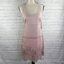NWT Liberty Garden suede feel cut out lavender sleeveless dress size medium