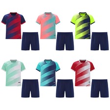 Kids Boys Shirts With Shorts Gym Sports Set Football Uniform Jumper Costume