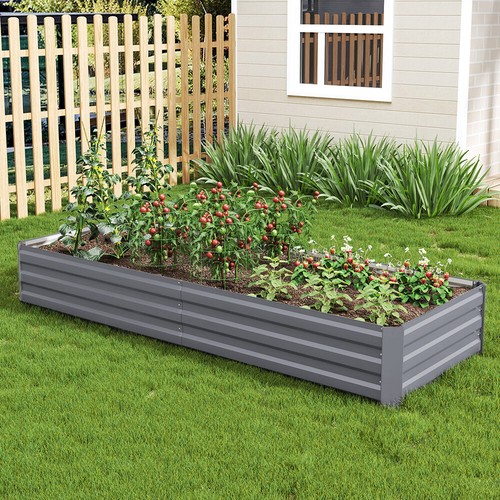 Steel Planter Raised Garden Bed Elevated Planter Box Balcony Deck to Planting - Picture 3 of 13
