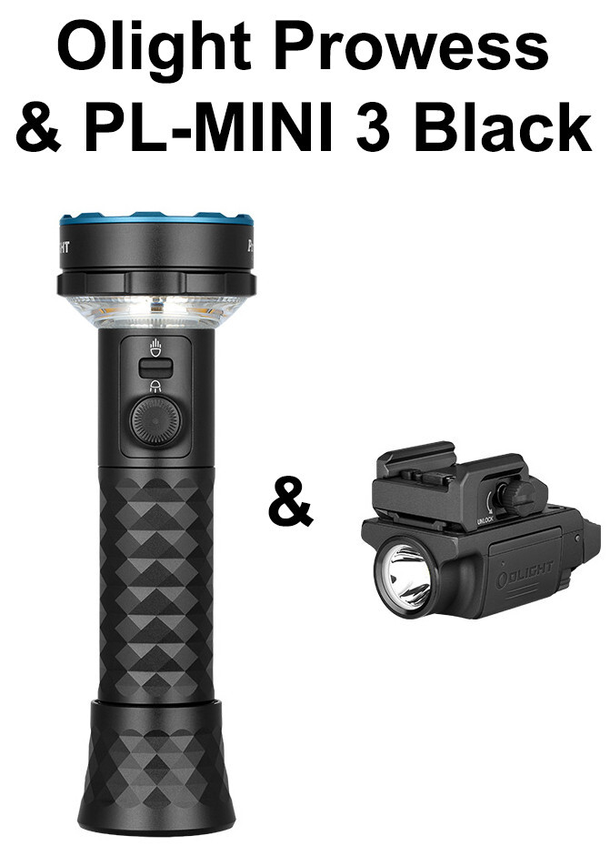 Olight Prowess Powerful Flashlight/Cozy Lamp & PL-MINI 3 Valkyrie