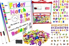 Educational Magnetic Letters and Numbers Learn Time, Days of the week, Months