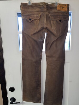 TRUE RELIGION Waxed Men's 🇺🇸 USA Size 36 ~Very Rare ! | eBay
