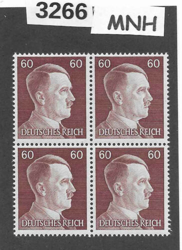 MNH stamp block of 4 / PF60   Sc522 / WWII Germany Third Reich Adolf Hitler 1941 - Photo 1 sur 1