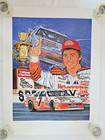 Alan Kulwicki "Underbird" Sam Bass Autograph Signed Print 109/500 27.5" X 21"