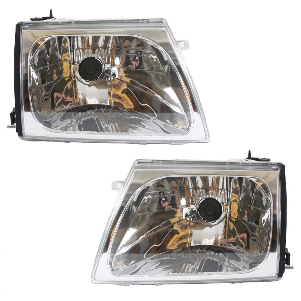 PARA Toyota Hilux D4D camioneta utilitaria 2002-2004 par de luces de cabeza lámpara cubierta lente Foto 3 de 3