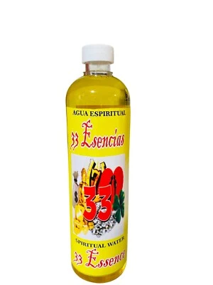 33 ESENCIAS - 33 ESSENCES Para Limpias Agua Espiritual Spiritual Water