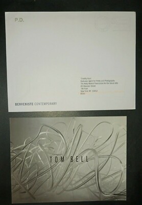 Tom BELL Grabado Photo art exhibition invitation WARHOL BENVENISTE MADRID