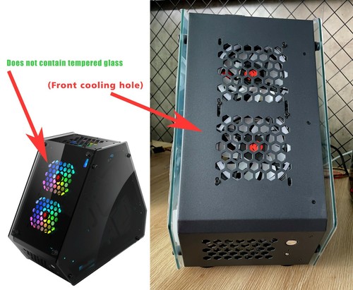 Micro ATX Computer Gaming Case Tempered Glass Gaming Computer Special-Shaped - Picture 8 of 11