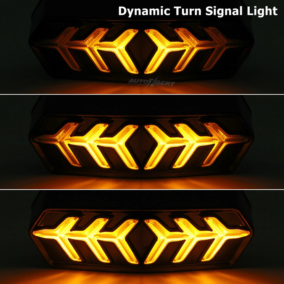 Luz de freno trasera LED intermitente dinámico para Honda GROM CBR650F MSX125. Foto 3 de 4