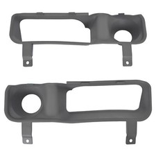 2pcs Bumper Insert Fog Light Lamp Cover Trim Bezel For Dodge Ram 1500 2500 94-02