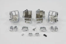 Chrome Handlebar Switch Housing Kit for Harley Evolution Twin Cam 1996-2013