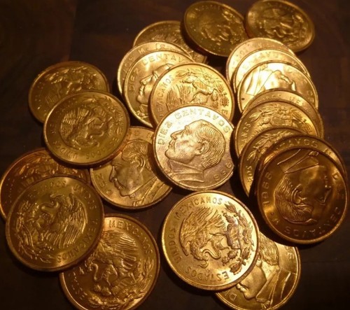 1959 Mexico 10 Centavos - KM433 - BU - SALE FOR 1 COIN FROM ORIGINAL ROLL - Picture 3 of 7