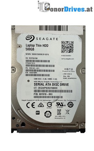 Seagate ST500LT012 - 1DG142-021 - 500 GB - SATA - PCB 100729420 Rev. B*