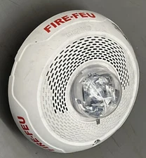 SYSTEM SENSOR MEXICO SPSCWLA SPEAKER STROBE WHITE CEILING BILINGUAL FIRE/FEU