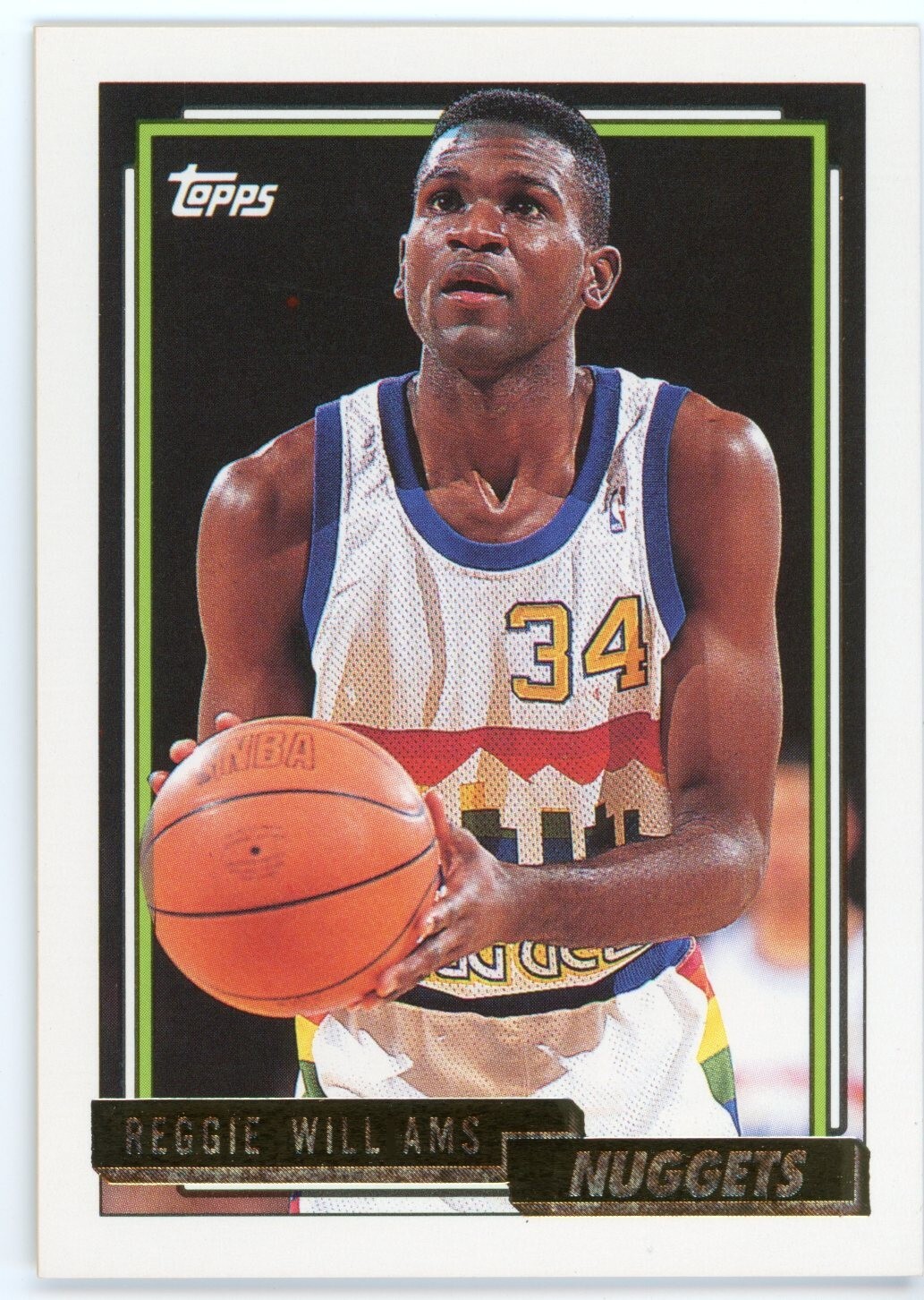 1992-93 Topps Gold Reggie Williams Card #13