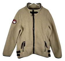 Canada Weather Gear Women's Full Zip Tan Sherpa Jacket Size XL