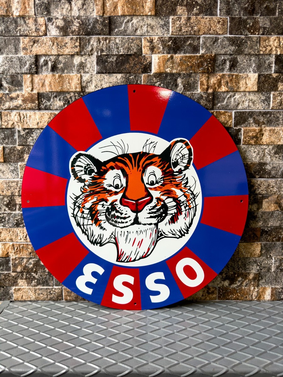 エッソ タイガー 看板 ESSO TIGER ビンテージ 76cm 世田谷ベース s-l1200.jpg