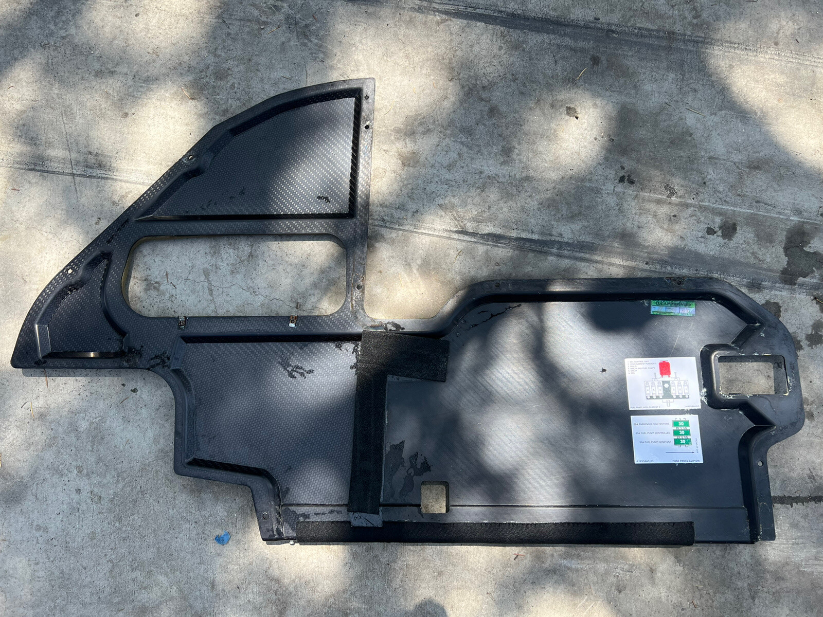 2006 Mercedes SLR Mclaren Rear Trunk Panel Cover Carbon Fiber 1996400057