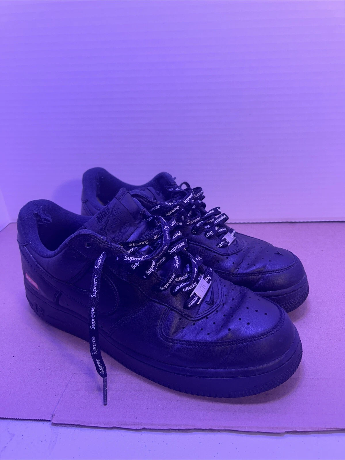Air Force 1 Low x Supreme Noir 2020 (CU9225 001) Homme S 9,5