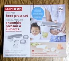 Skip Hop Easy-Prep Baby Food Press Set with 2 oz. Storage Containers and Lids