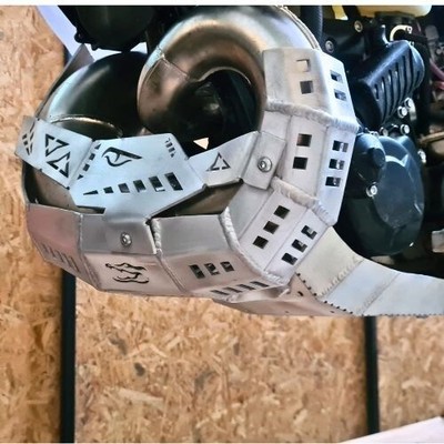 Skid Plate with Pipe Guard fits Sherco 2018-2022 Black